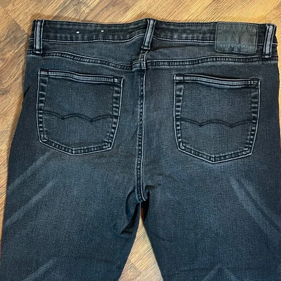 American Eagle Outfitters Men's Dark Gray/Black Skinny Jeans - Picture 9 of 10
